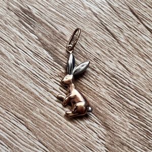 Gold bunny charm, 585 - 14 carat